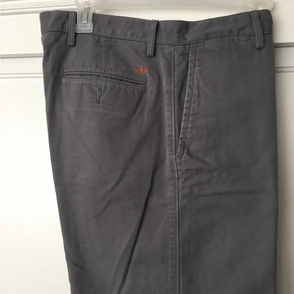 Men’s Dockers Pacific Field Khaki Collection Gray 100% Cotton Excellent 34 x 30 - Picture 3 of 4